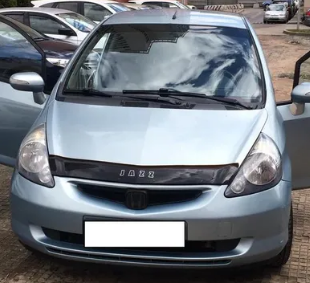 Дефлектор капота (мухобойка) HONDA Jazz с 2008-2014 г.в. (Хонда Джаз) Вип Тюнинг