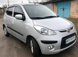 Дефлекторы окон (ветровики) Hyundai I10 Hb 5d 2007-2012 (Хюндай Ай10) Кобра Тюнинг