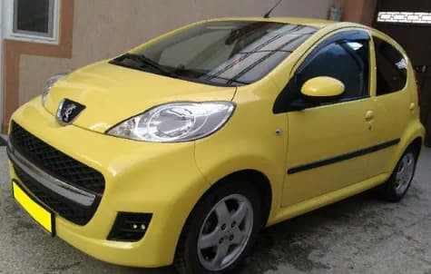 Дефлекторы окон (ветровики) Peugeot 107 3d 2005 (Пежо 107) Кобра Тюнинг